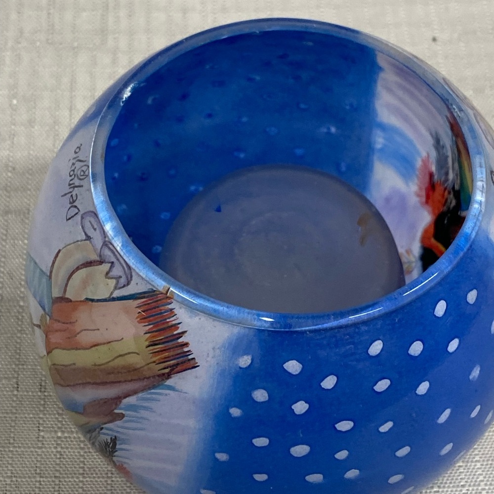 Vintage Ted De Grazia Votive Candle Holder - Picture 6 of 7